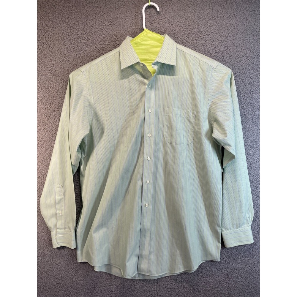 Brooks Brothers The Original Polo Shirt Sz 16 1/2-6/7 Classic Blue White Striped